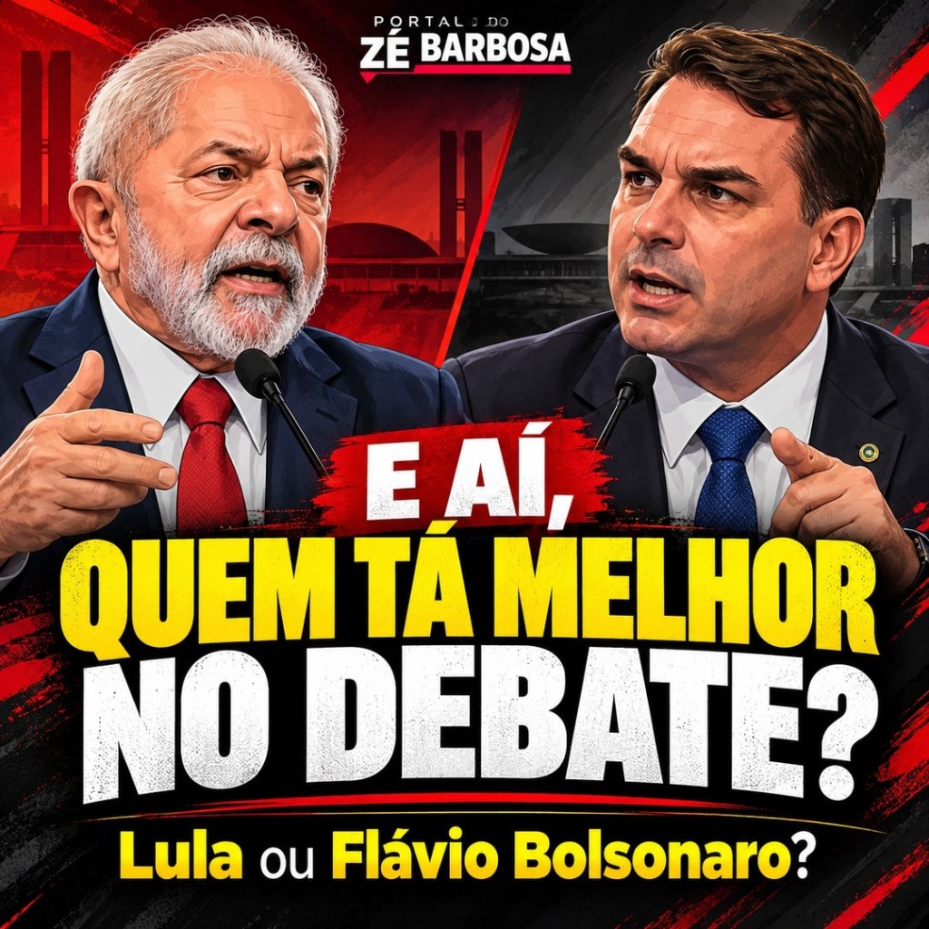 Imagem de divulgação da postagem do Portal do Zé Barbosa: Portal abre discussão entre leitores sobre debate presidencial de 2026