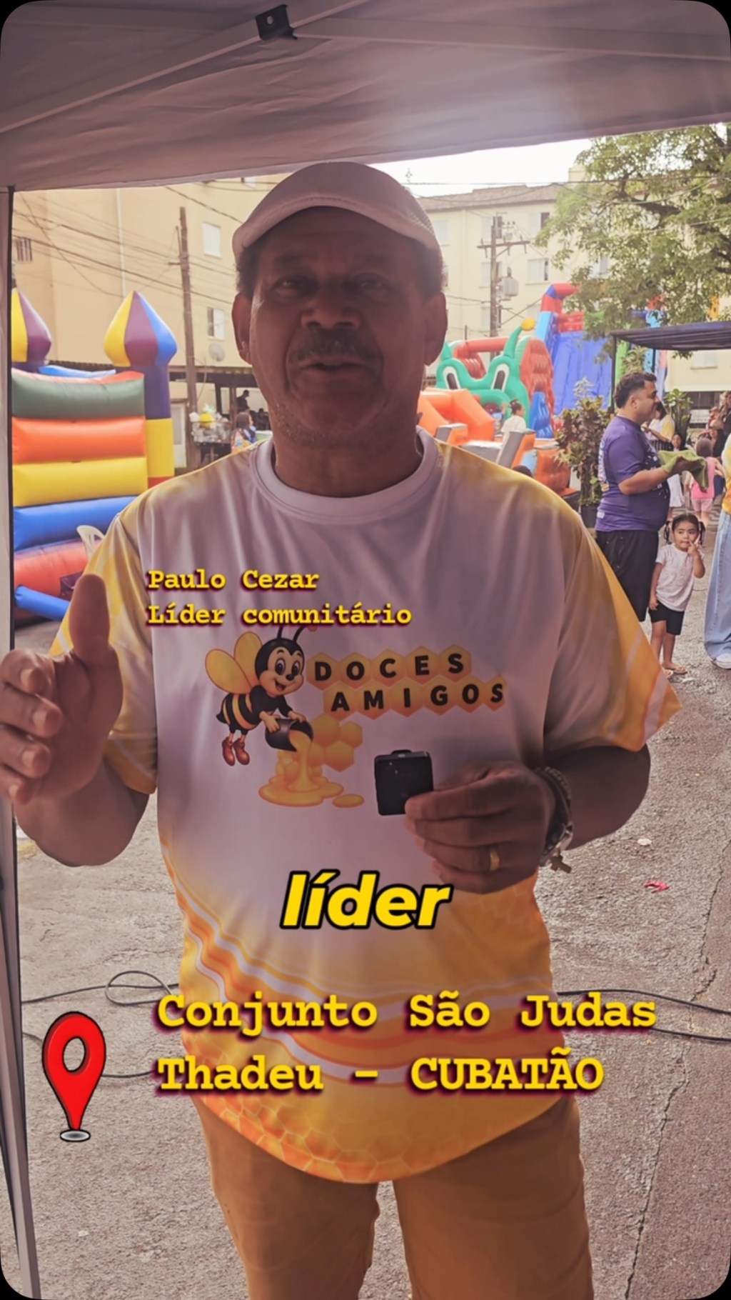 Imagem de divulgação do Portal do Zé Barbosa sobre ONG Doces Amigos oferece testes de glicemia em festa infantil de Cubatão