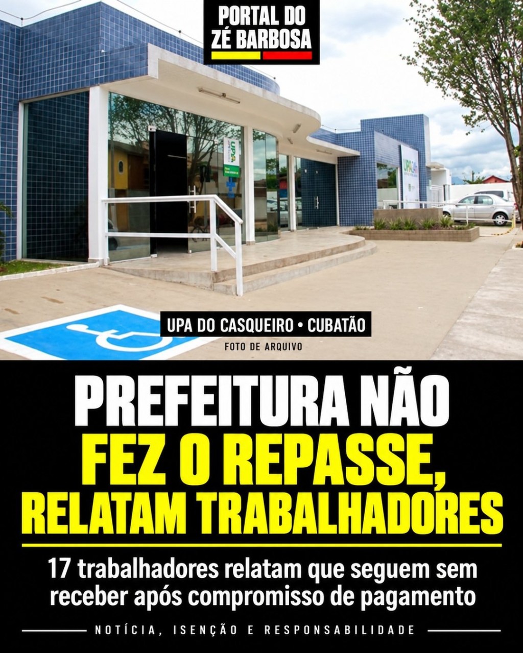 Ex-funcionários da UPA Casqueiro relatam pendências de pagamento em&nbsp;Cubatão